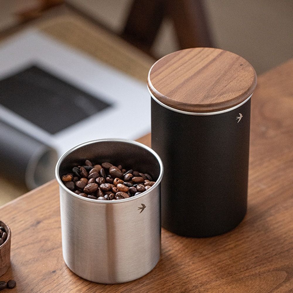 Food Storage News - New Stainless Steel Matcha Jar Wood