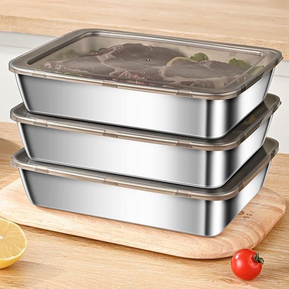 Food Storage Eco Friendly - 2026 3pcs 5pcs Stainless Steel Food