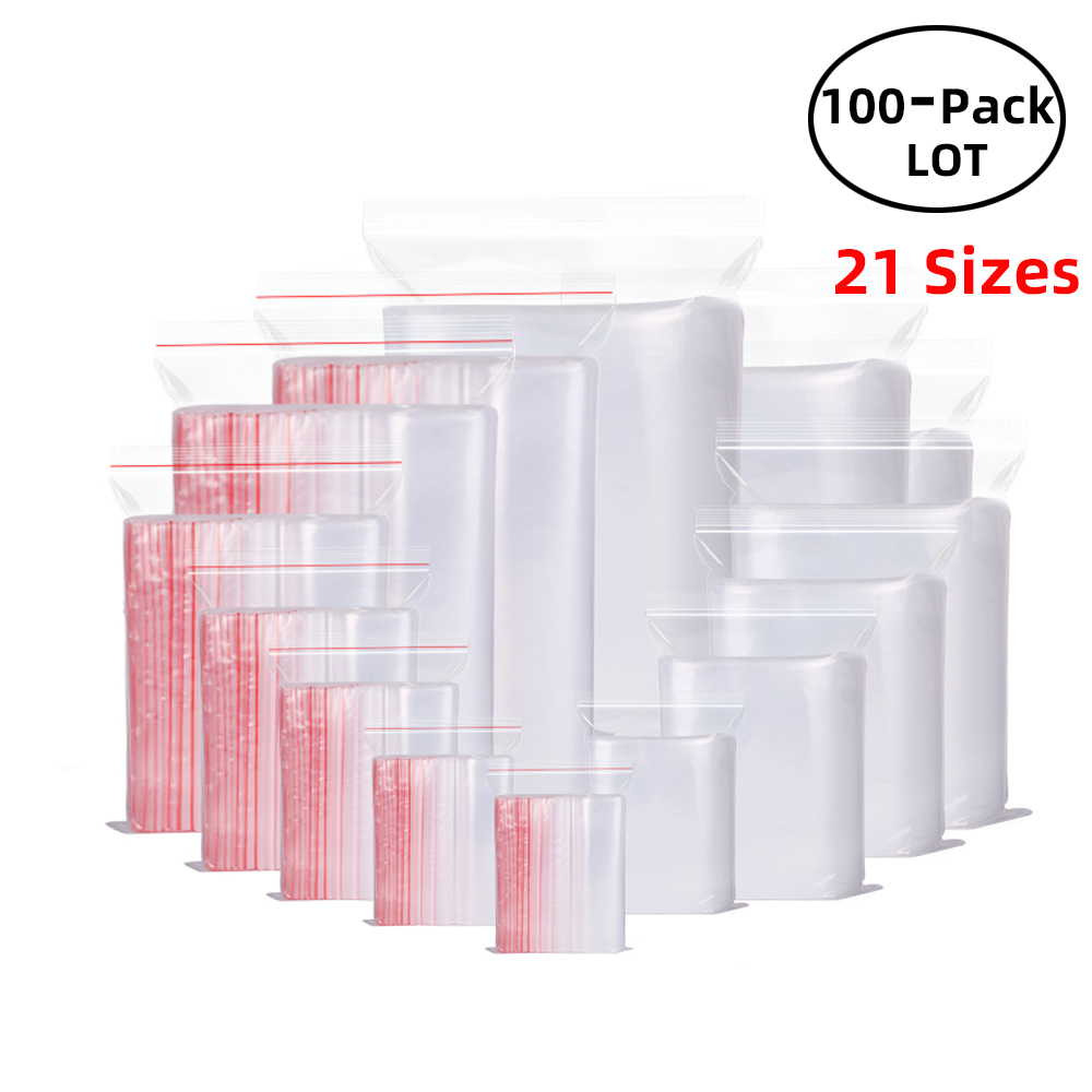 Food Storage Vacuum Seal Bags - 100 Cái/gói Có Thể Thu Hồi