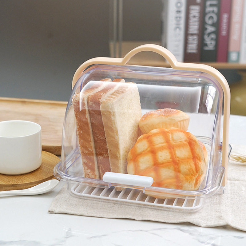 Xl Food Storage Containers With Lids - XL Transparent Bread Storage Box with