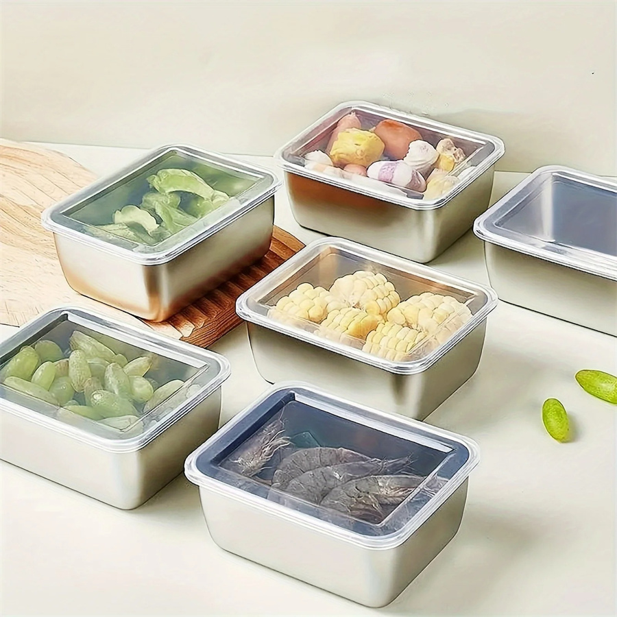 Food Storage Eco Friendly - 1/3/5pcs Stainless Steel Food Storage Box