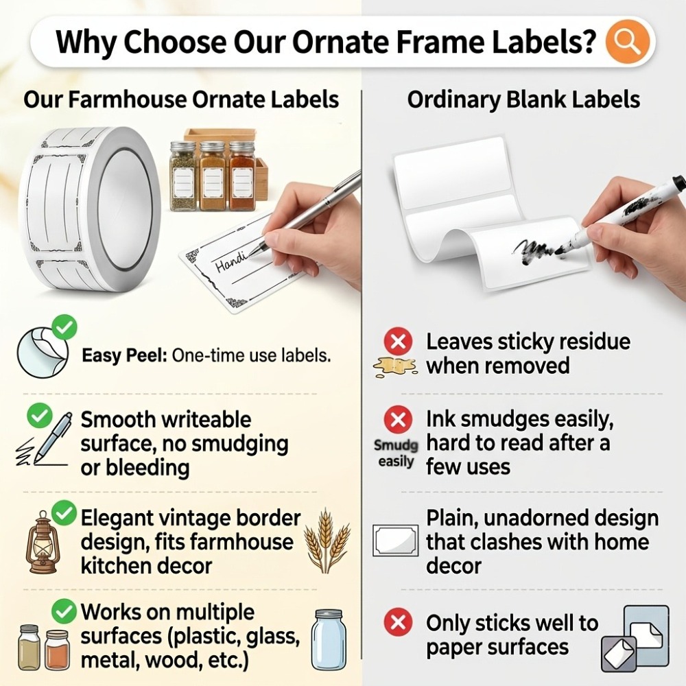 Writable Stickers Blank Rectan - đánh giá và giá Food Storage Jar Labels