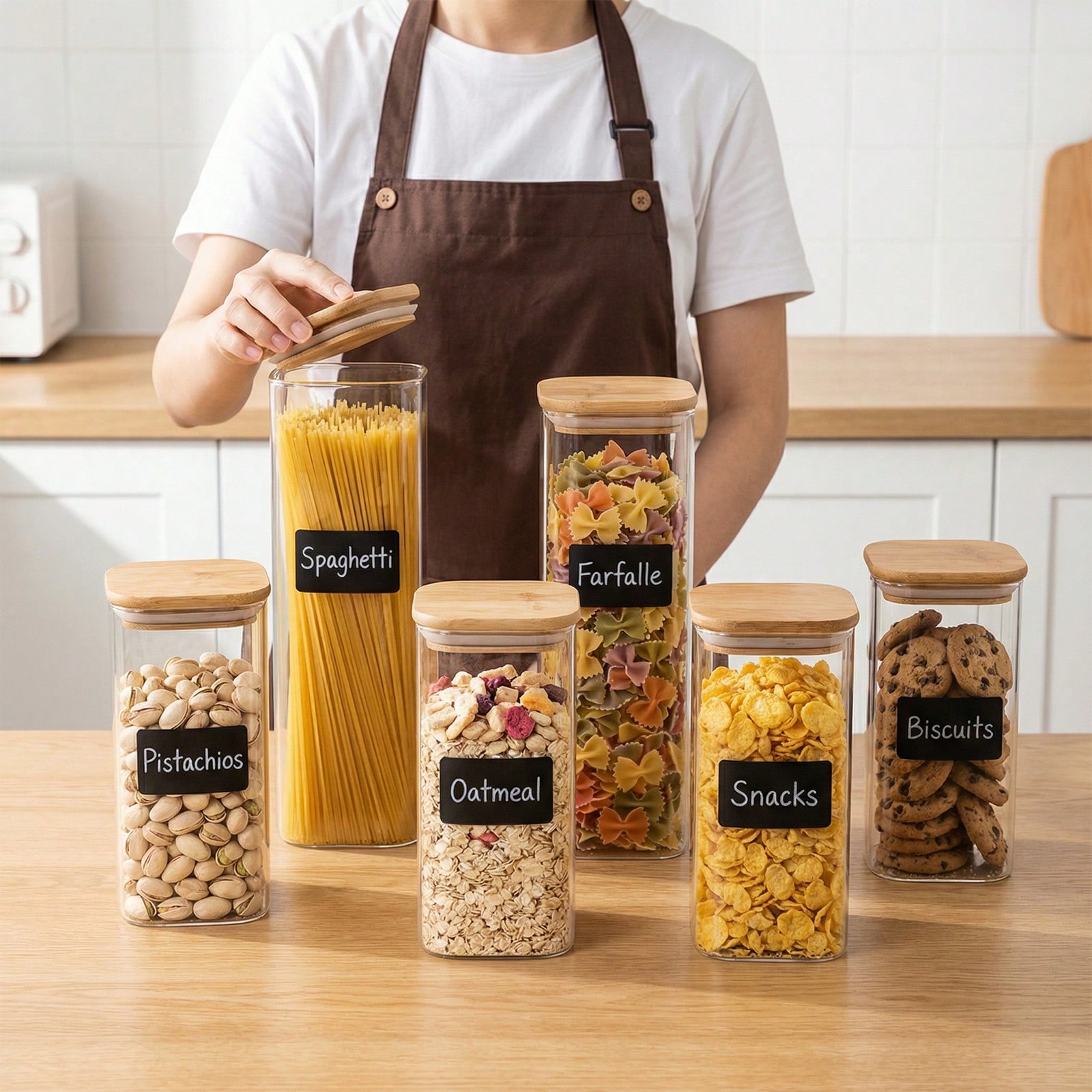 6/12pcs Glass Food Storage Con - đánh giá và giá Food Storage Glass Containers