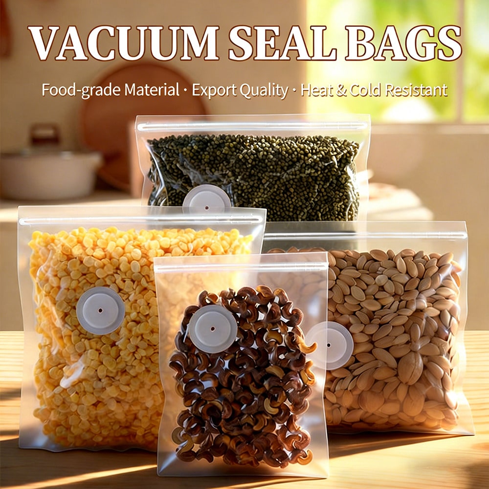 30pcs Reusable Vacuum Bags+1 C - đánh giá và giá Food Storage Vacuum Seal Bags