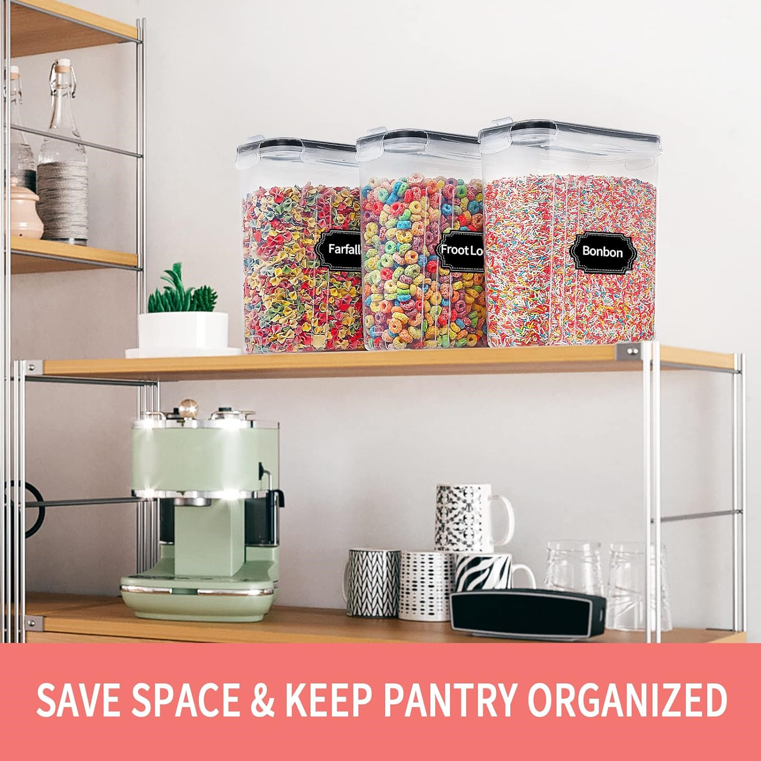 2.5L Cereal Storage Containers - đánh giá và giá Food Storage Labels