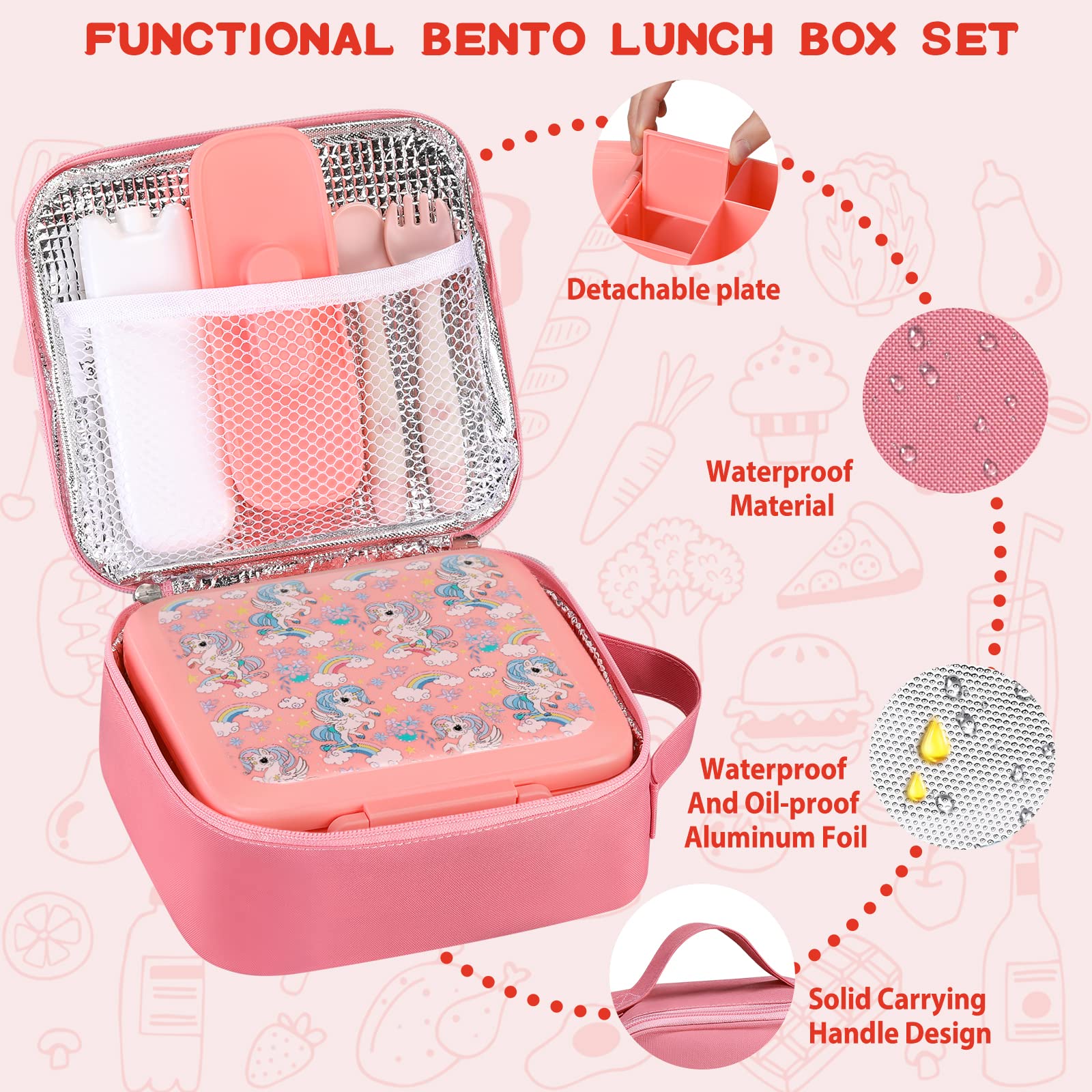 Bento Lunch Box for Kids With  - đánh giá và giá Food Storage Vacuum Seal Bags