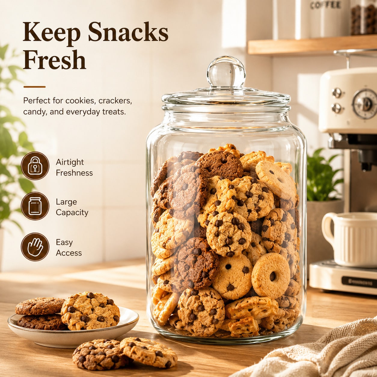 Large Clear Glass Storage Jars - đánh giá và giá Xl Food Storage Containers With Lids