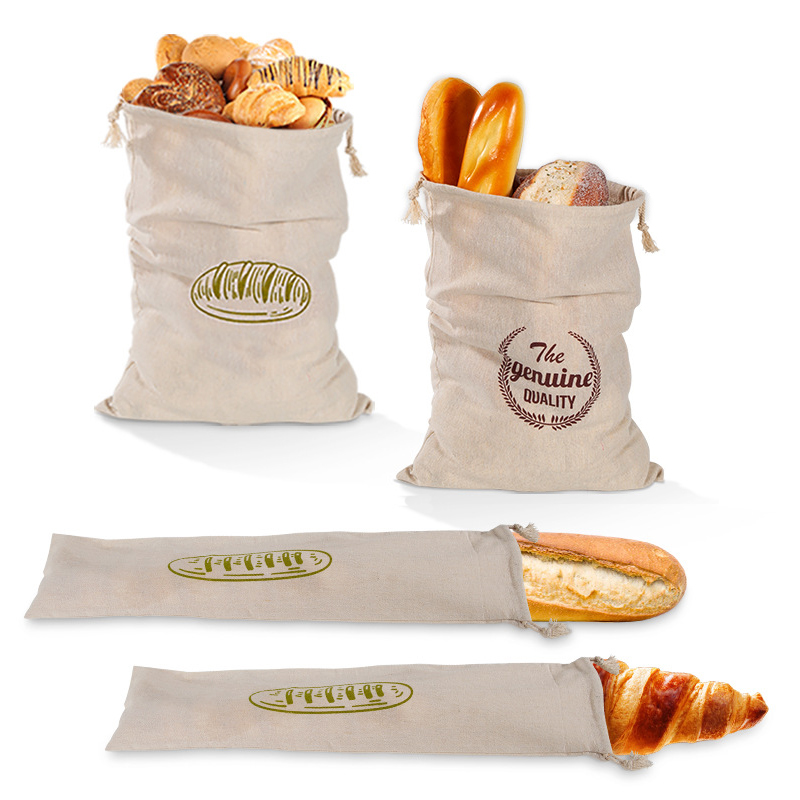 Linen Bread Bag Reusable Bags  - đánh giá và giá Food Storage Bags Reusable