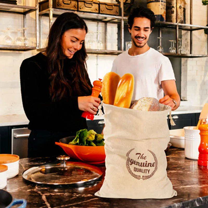 Linen Bread Bag Reusable Bags  - đánh giá và giá Food Storage Bags Reusable