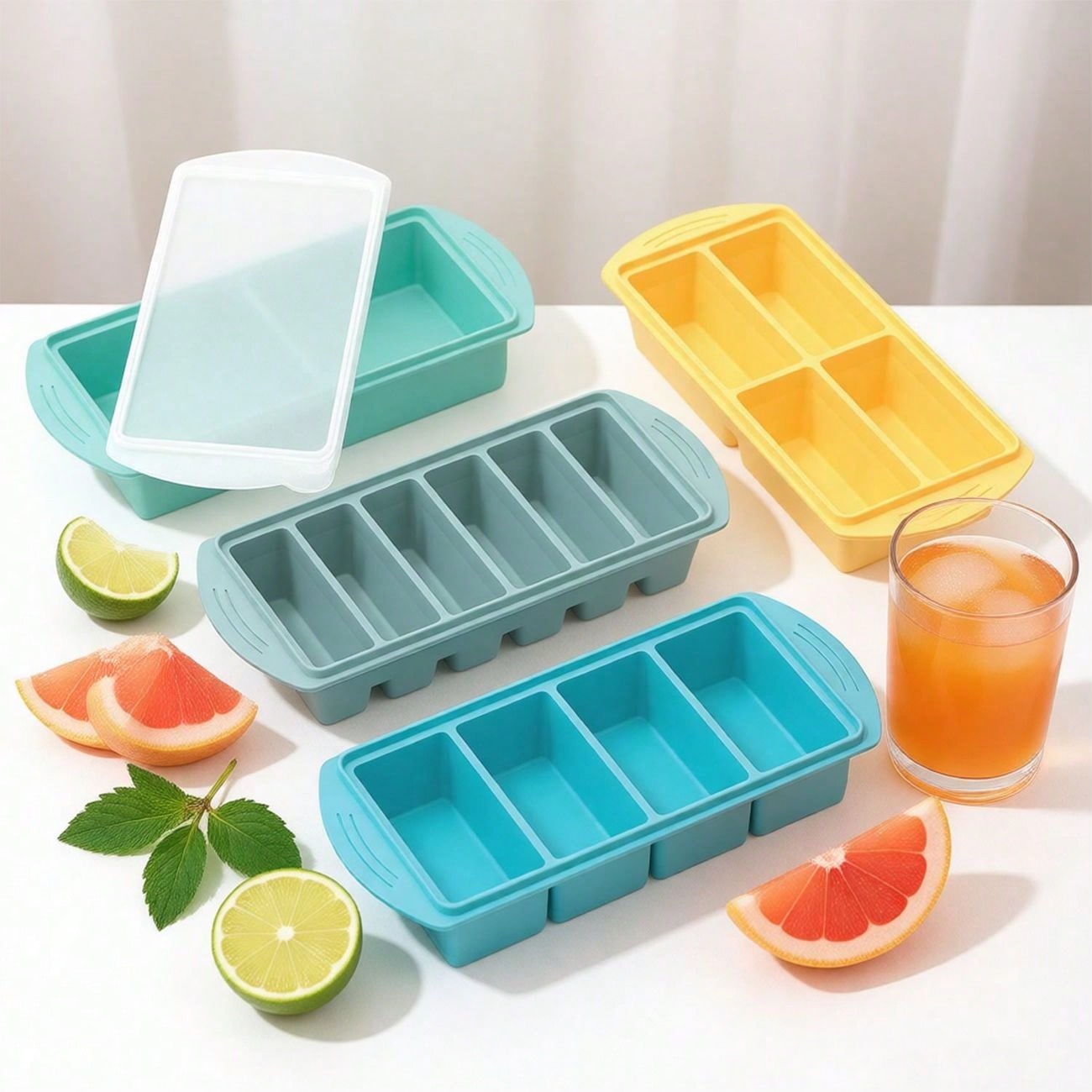 Silicone Freezer Tray with Lid - đánh giá và giá Xl Food Storage Containers With Lids