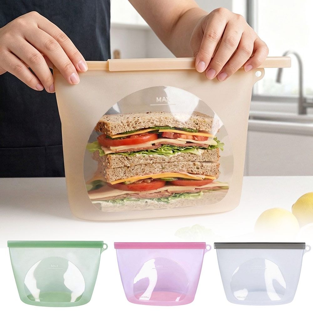 Silicone Food Preservation Bag - đánh giá và giá Food Storage Silicone Bags