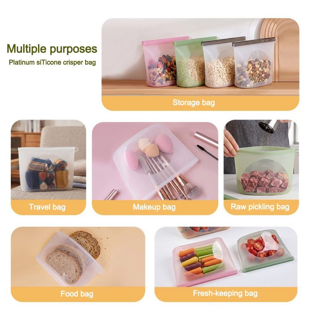 Silicone Food Preservation Bag - đánh giá và giá Food Storage Silicone Bags