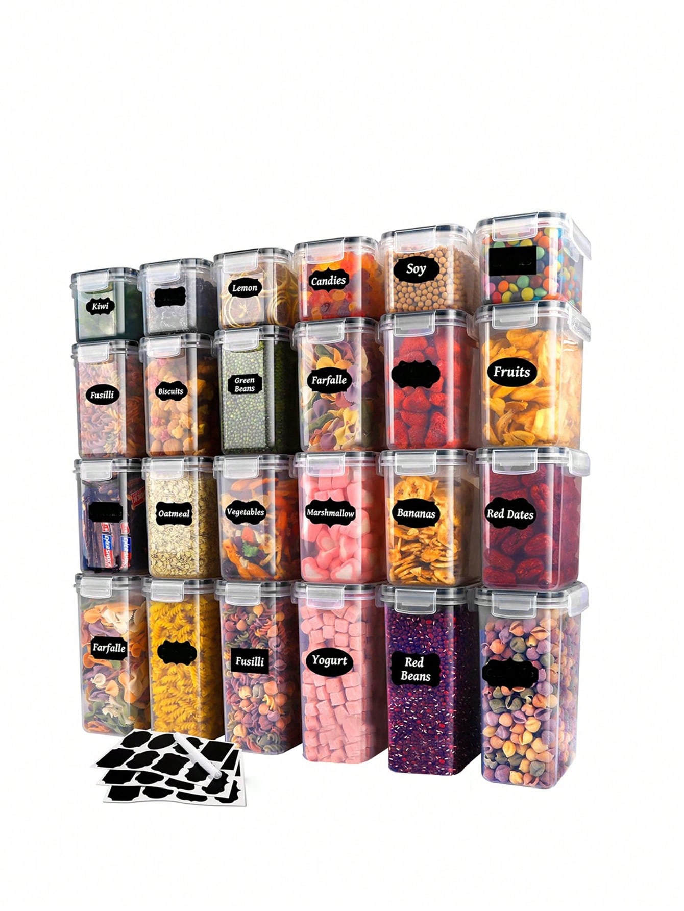48pcs Sealed Food Storage Cont - đánh giá và giá Food Storage Labels