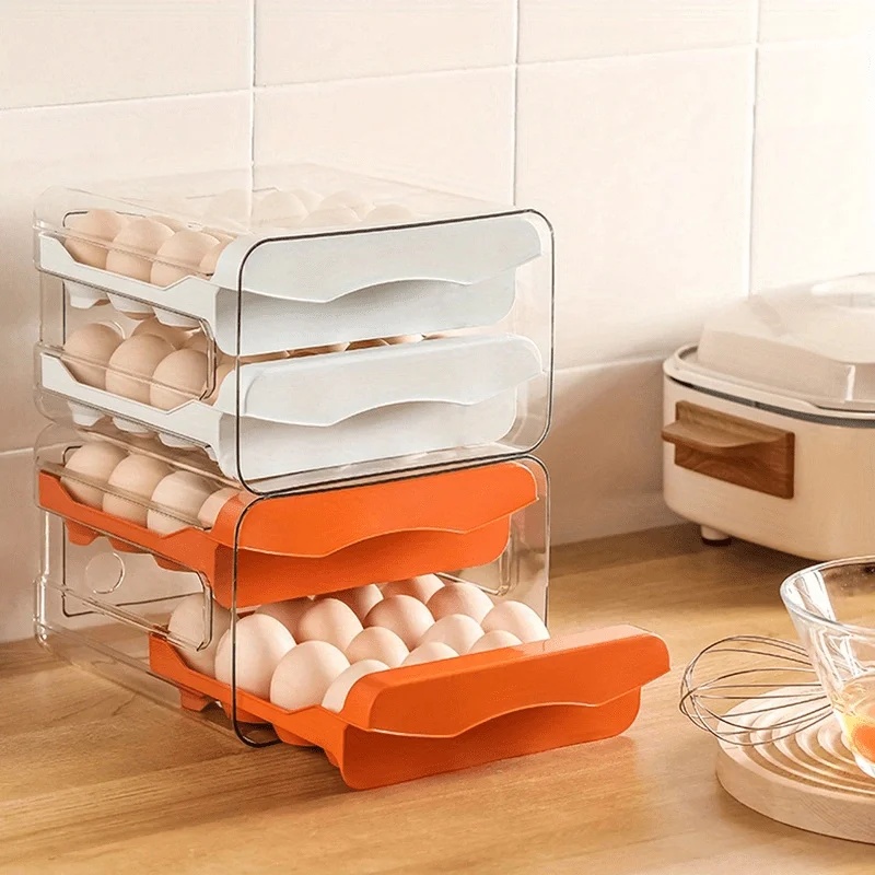 2-Layer Drawer Type Refrigerat - đánh giá và giá Egg Storage Holder
