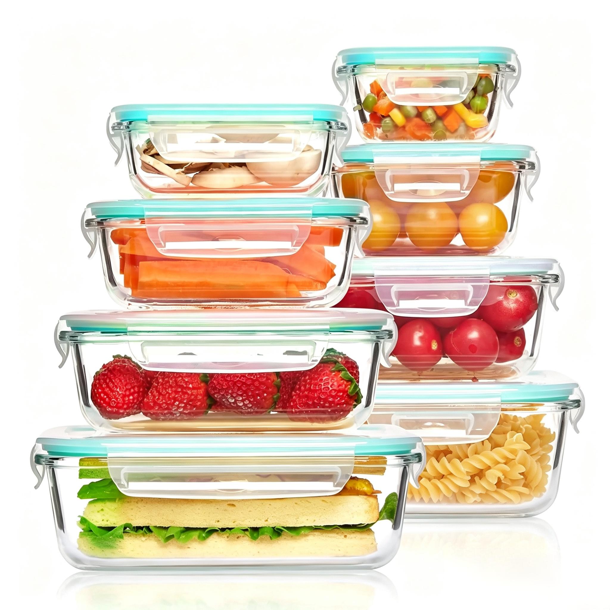 Portable Glass Kitchen Food Co - đánh giá và giá Food Storage Glass Containers
