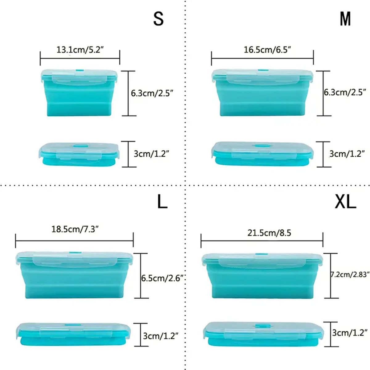 Collapsible Silicone Food Stor - đánh giá và giá Food Storage Eco Friendly