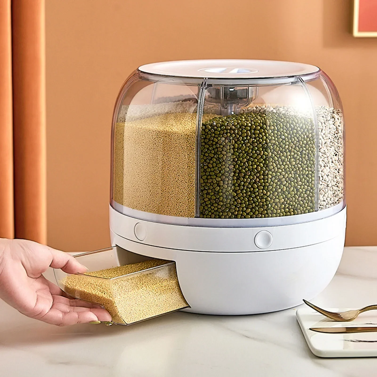6-Compartment 360° Rotating Ai - đánh giá và giá Food Storage Safe