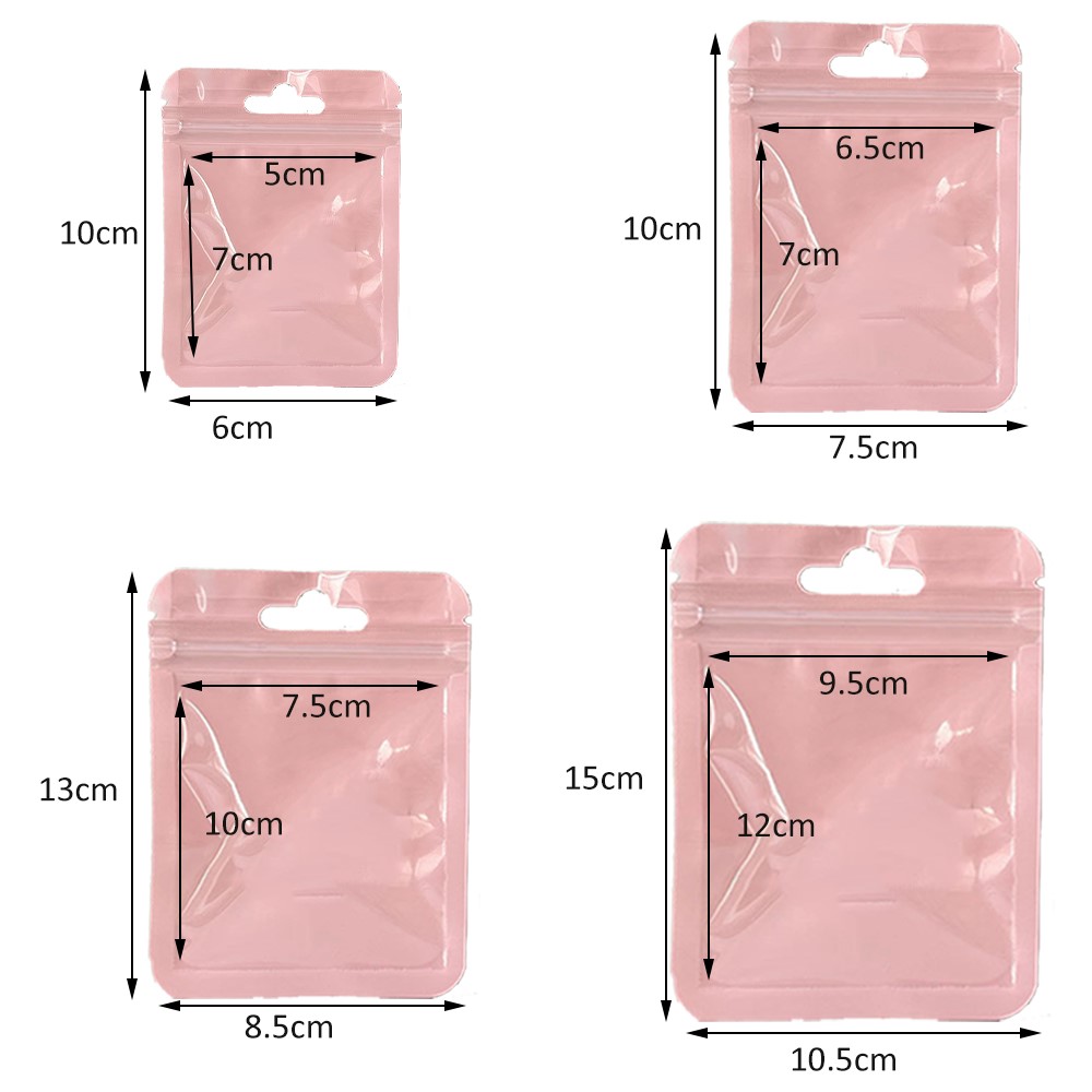 50pcs Pink Resealable Mylar Zi - đánh giá và giá Food Storage Mylar Bags