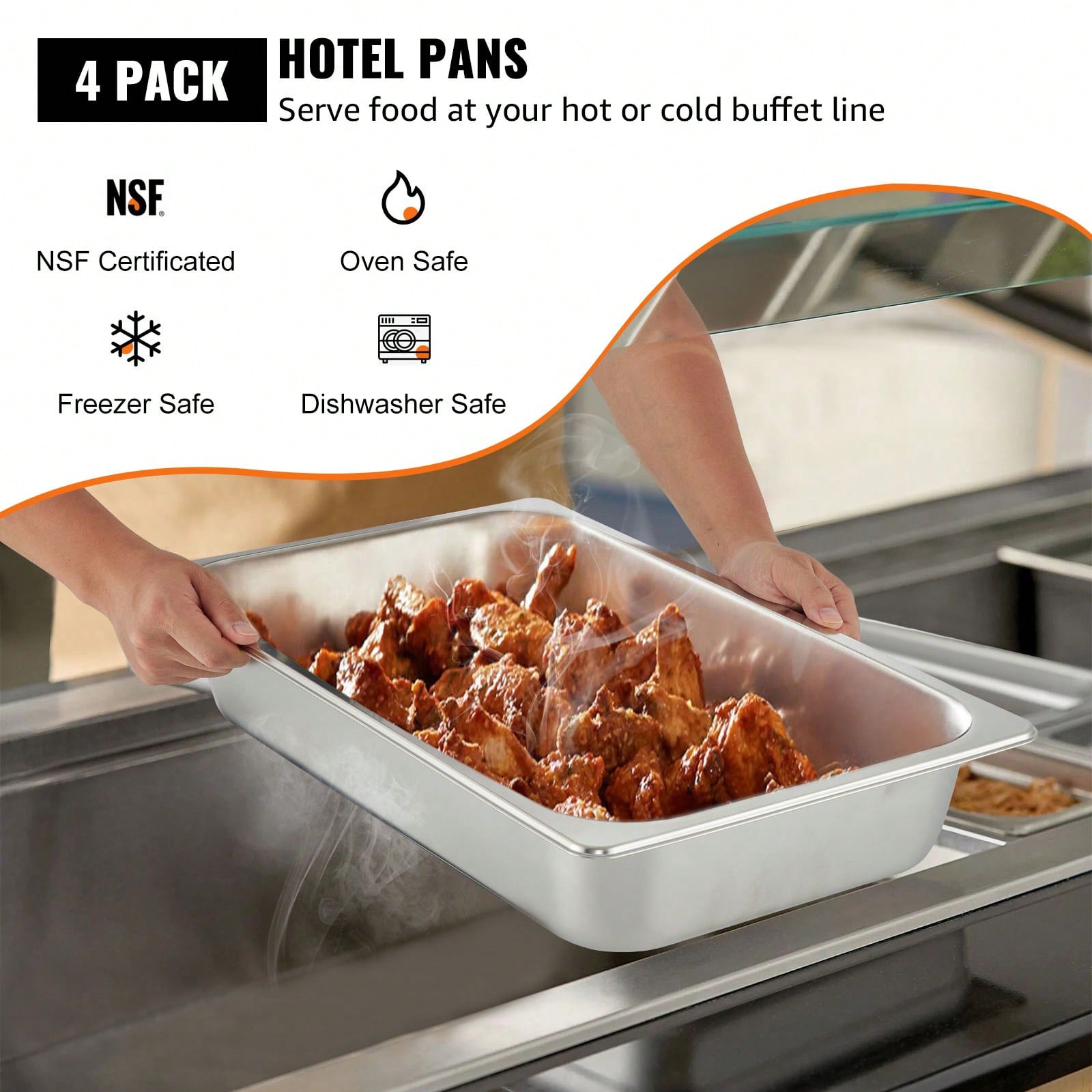 Hotel Pans, 1/6 To Full Size A - đánh giá và giá Food Storage In Restaurant