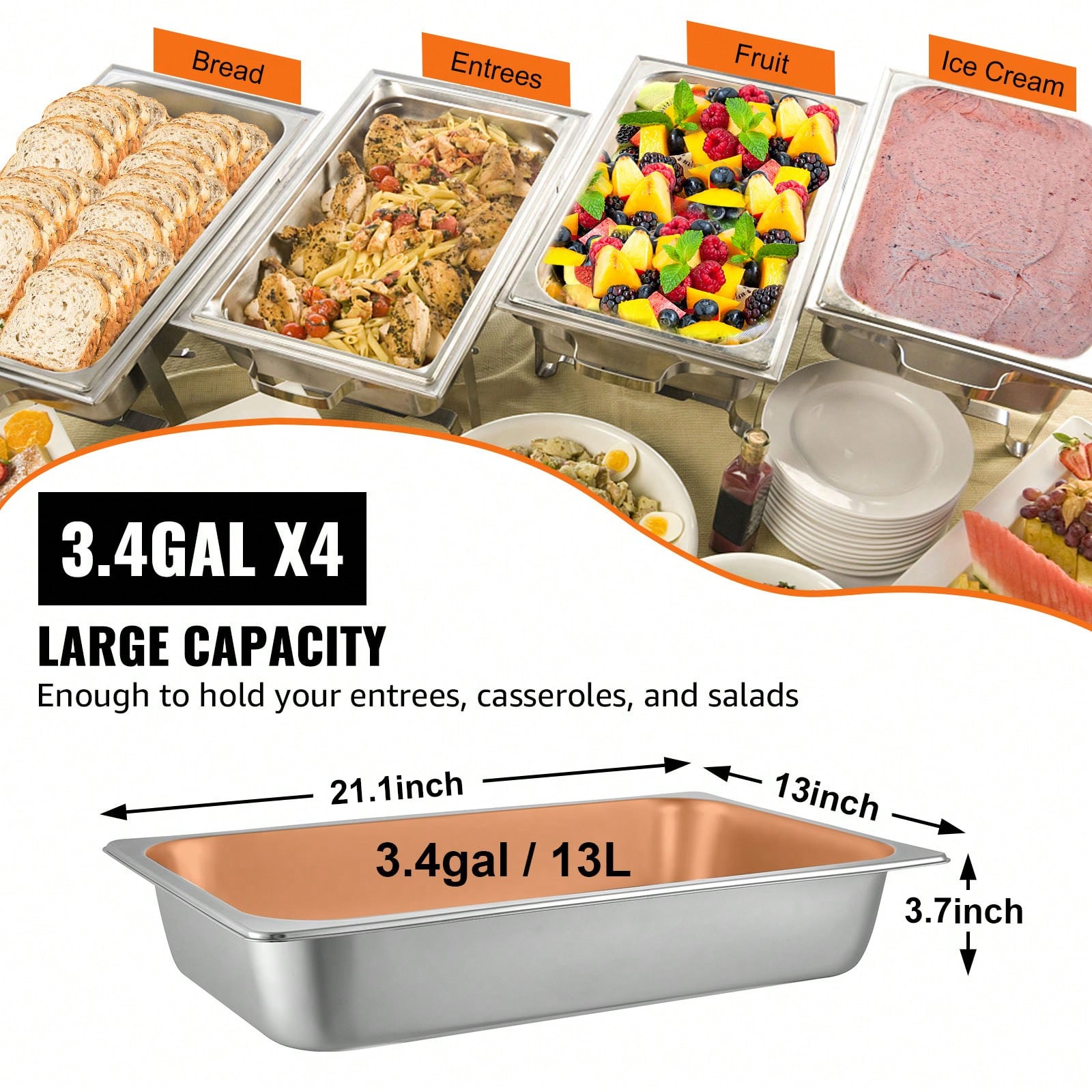Hotel Pans, 1/6 To Full Size A - đánh giá và giá Food Storage In Restaurant