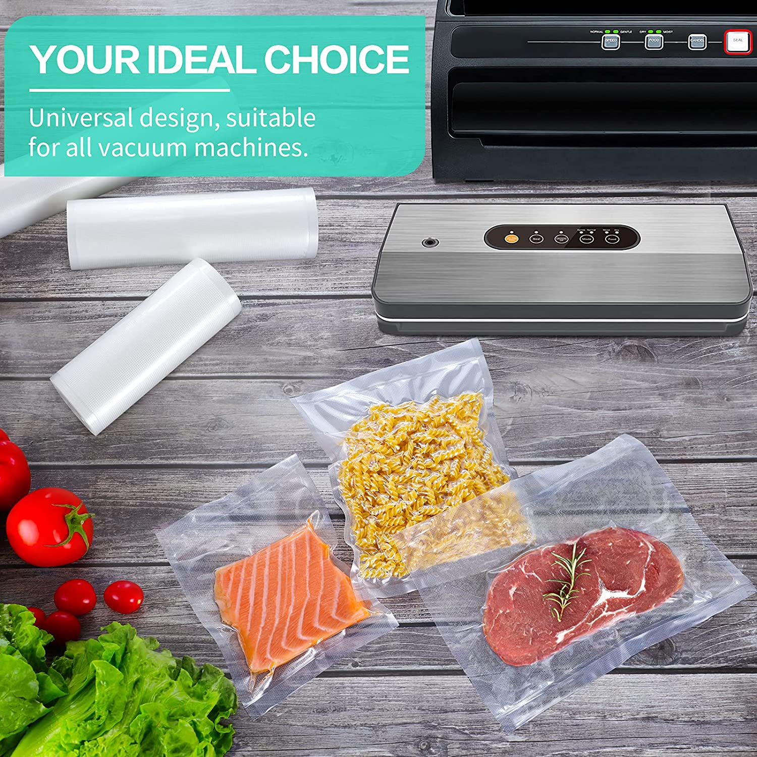 Kitchen Bags For Vacuum Food V - đánh giá và giá Food Storage Vacuum Seal Bags