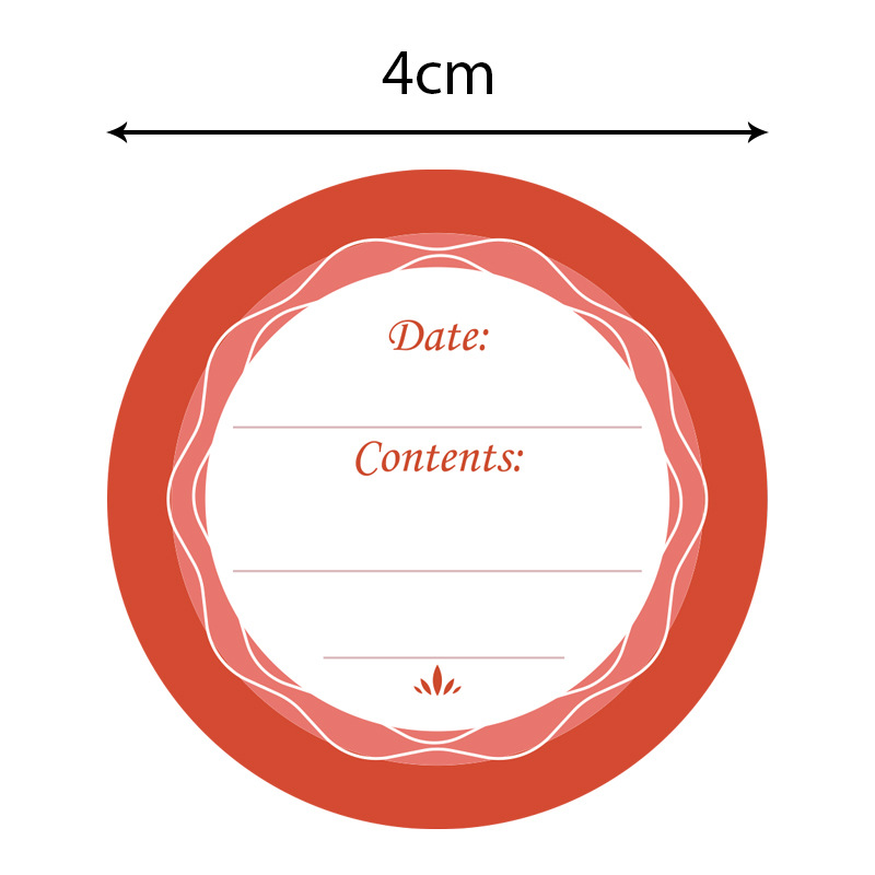 6pcs 4CM Waterproof Removable  - đánh giá và giá Food Storage Jar Labels
