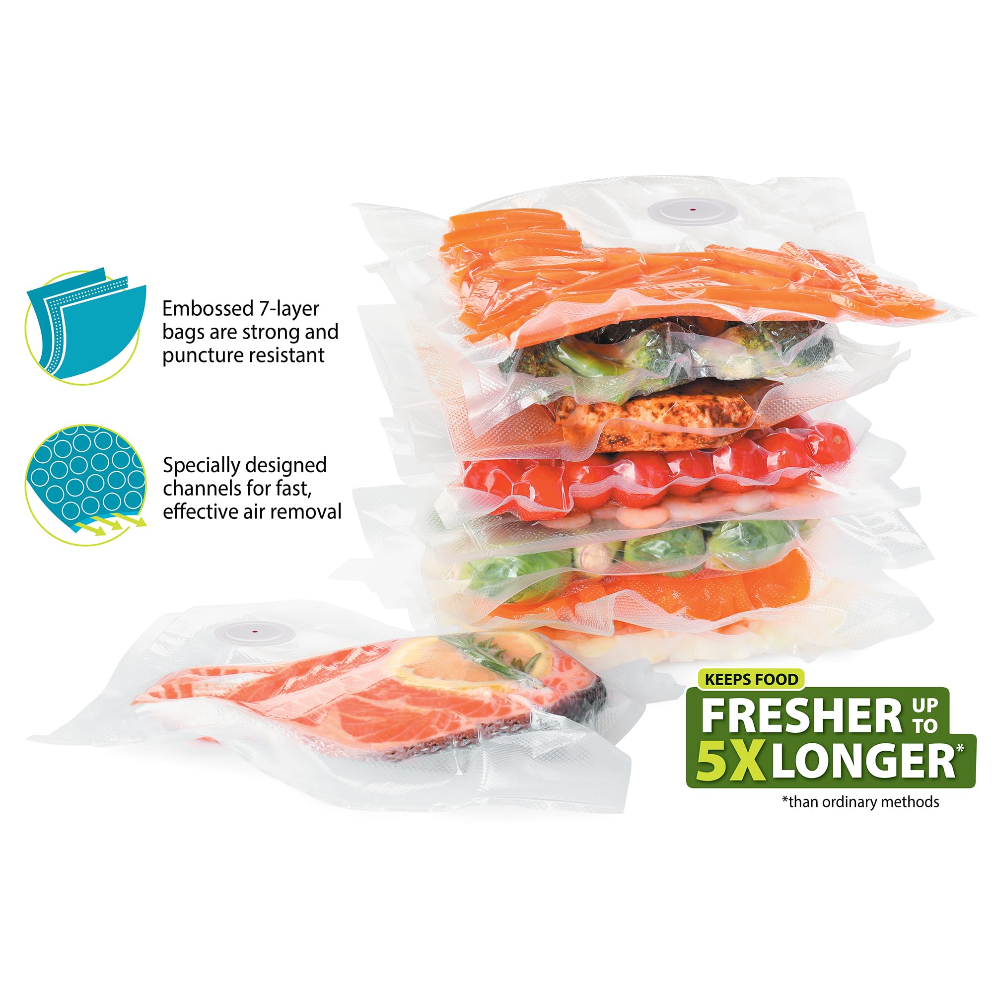 Upgraded Version vacuum food s - đánh giá và giá Food Storage Vacuum Seal Bags