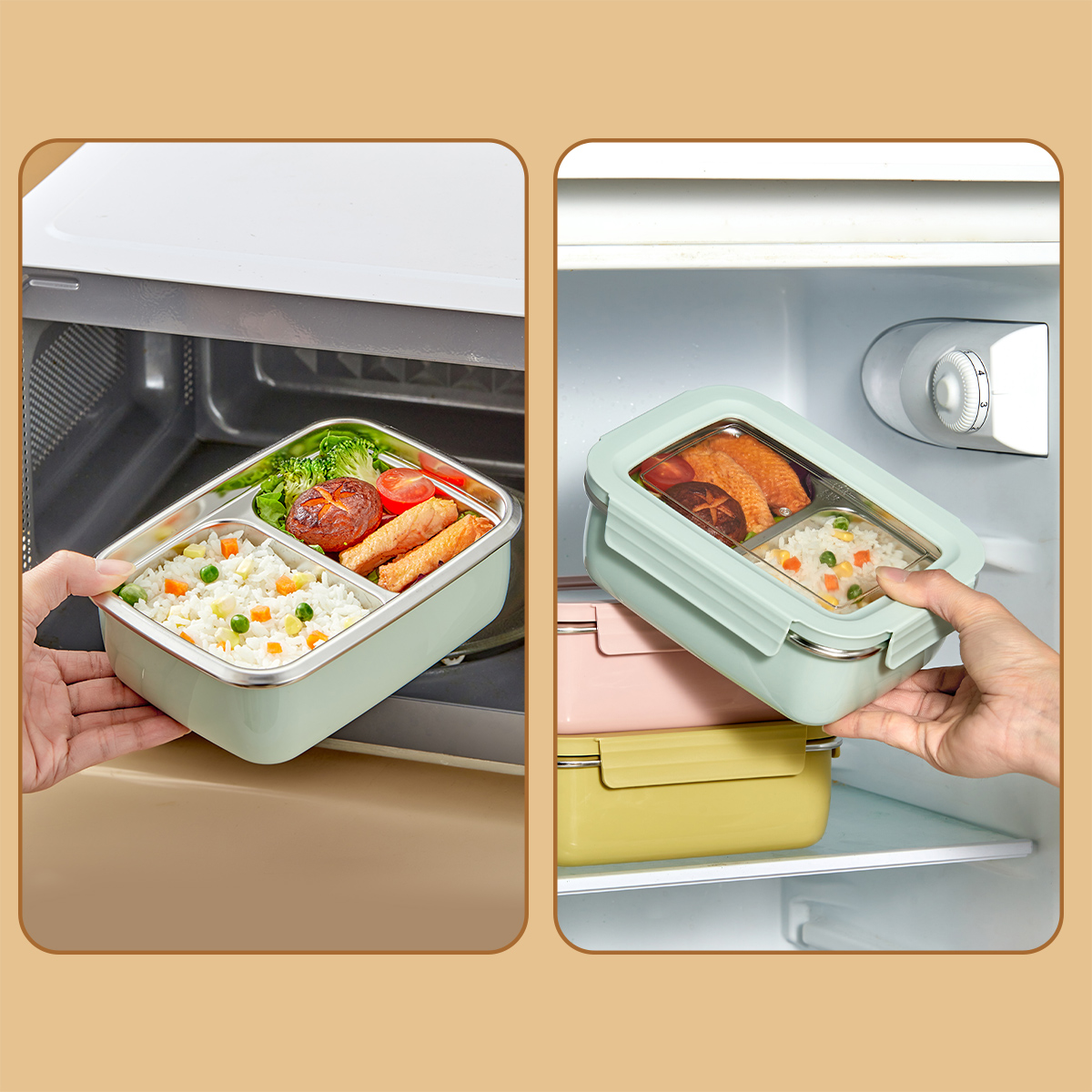 Microwave 304 Stainless Steel  - đánh giá và giá Food Storage Safe