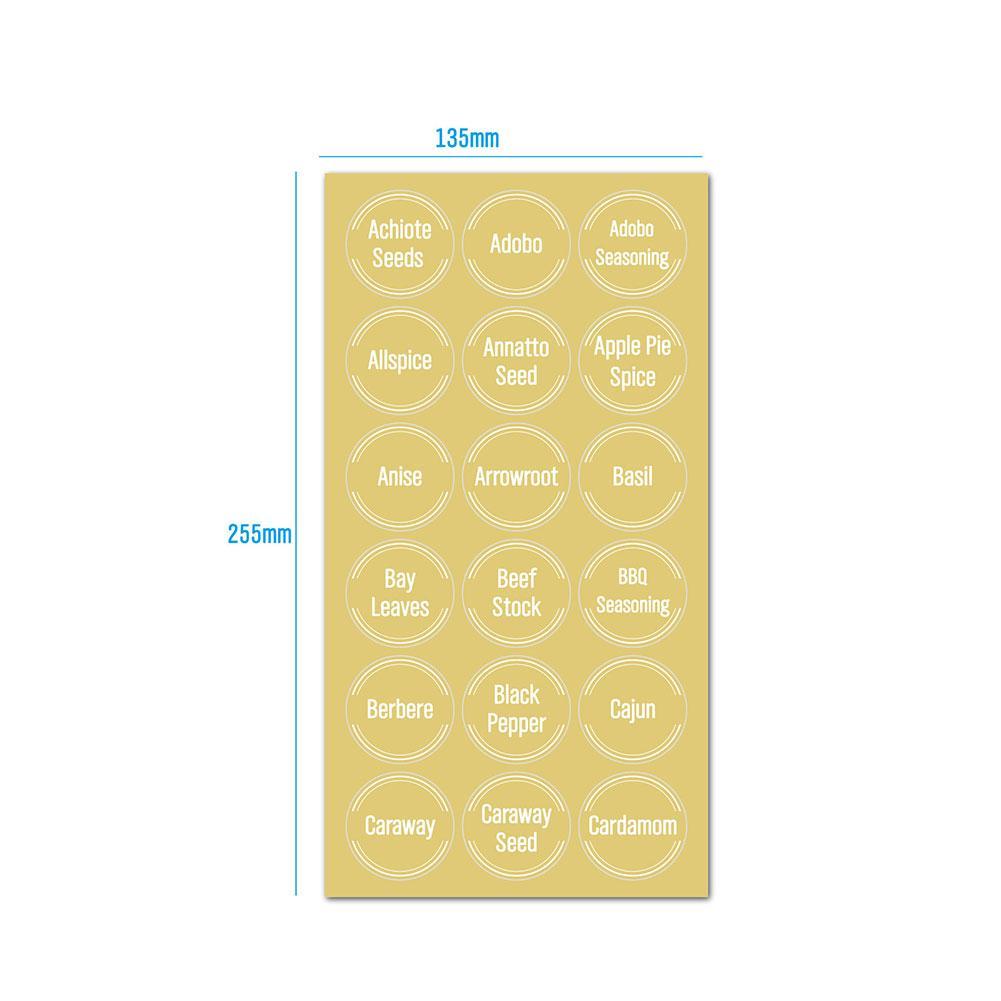 144 Pcs/set Transparent Spice  - đánh giá và giá Food Storage Jar Labels