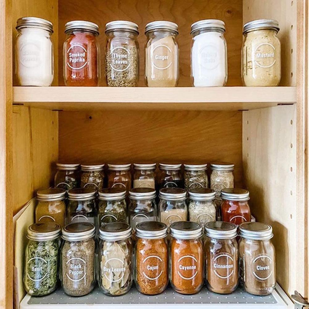 144 Pcs/set Transparent Spice  - đánh giá và giá Food Storage Jar Labels