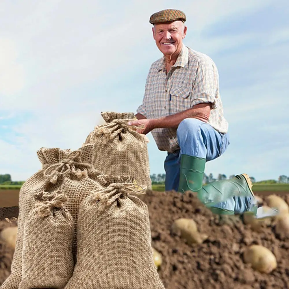 Burlap Potato Sacks Jute Potat - đánh giá và giá Food Storage In Roots