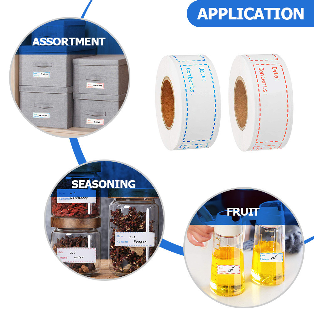 2 Rolls Food Date Label Sticke - đánh giá và giá Food Storage Jar Labels
