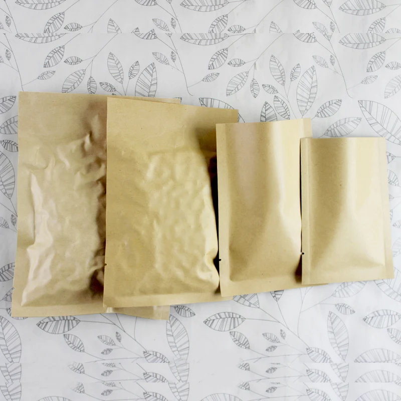 8*12cm Open Top Brown Kraft Pa - đánh giá và giá Food Storage In Mylar Bags