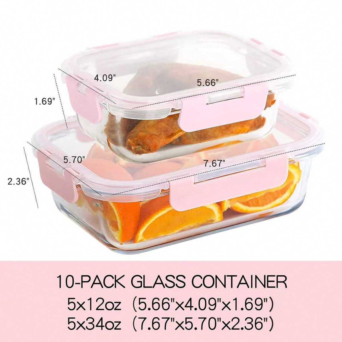 10 Pack Glass Meal Prep Contai - đánh giá và giá Food Storage Glass Containers