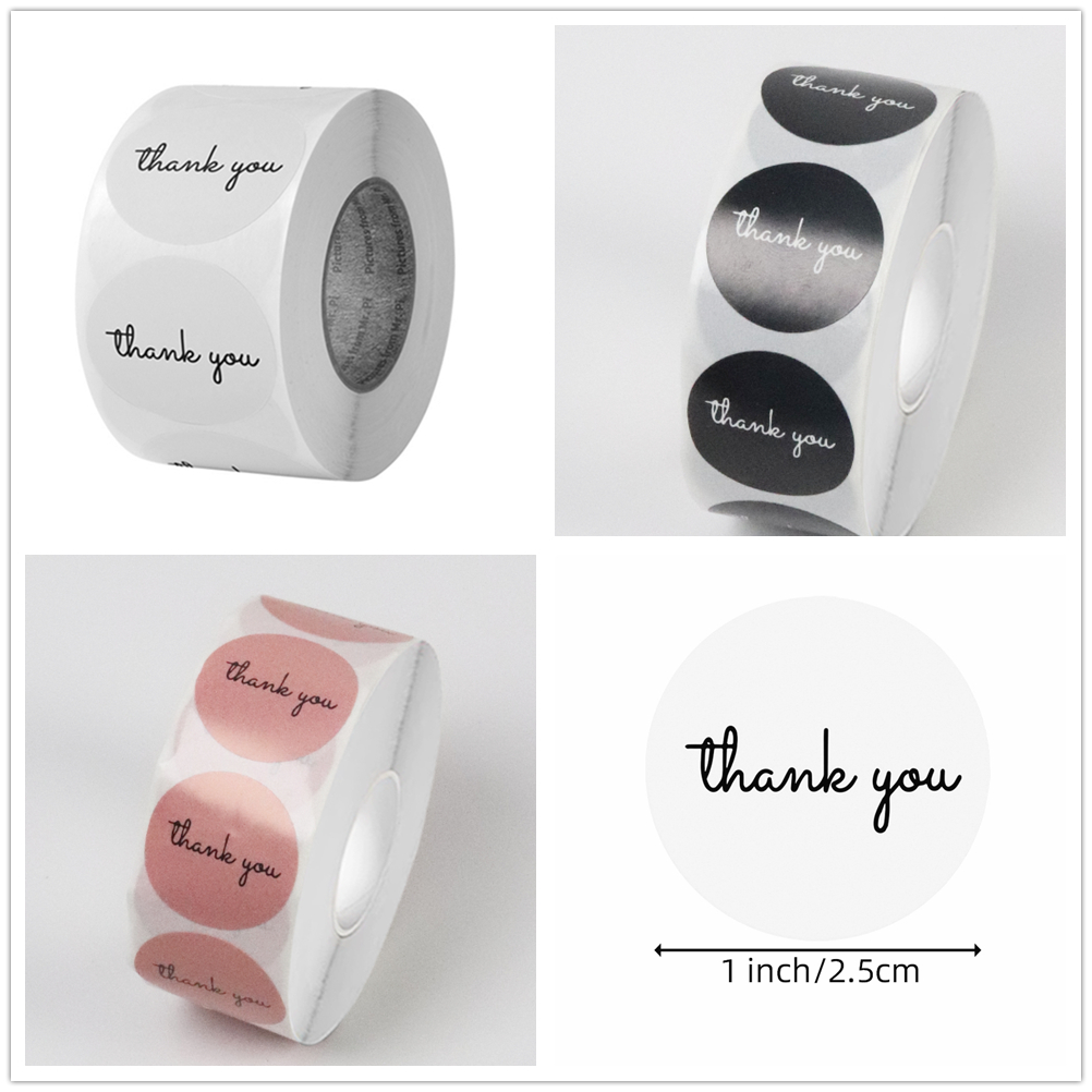 500 Thank You Stickers Roll 25 - đánh giá và giá Food Storage Labels