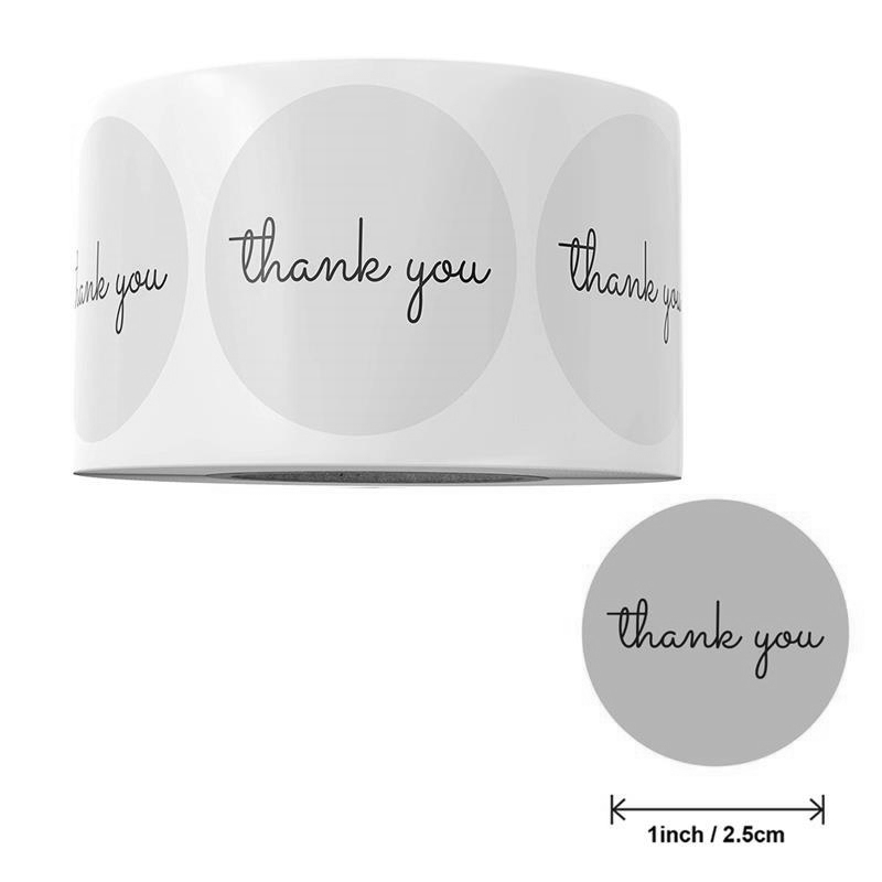500 Thank You Stickers Roll 25 - đánh giá và giá Food Storage Labels