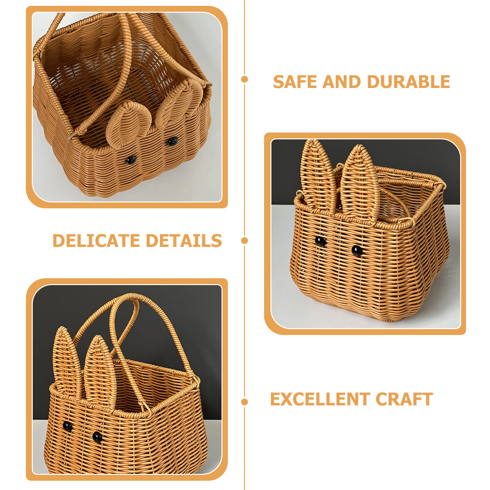 Bunny Woven Basket Decorative  - đánh giá và giá Egg Storage Holder