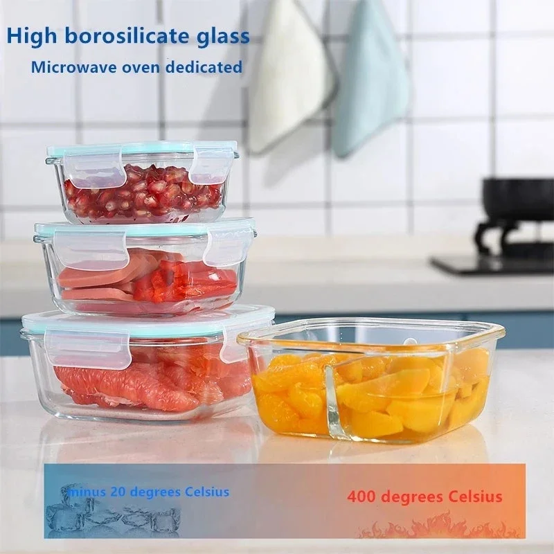 Glass Fresh-Keeping Box High B - đánh giá và giá Food Storage Glass Containers
