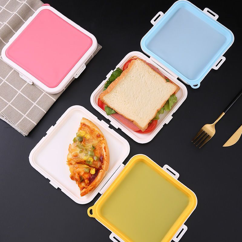 1pc Portable Sandwich Crisper  - đánh giá và giá Food Storage Silicone Bags
