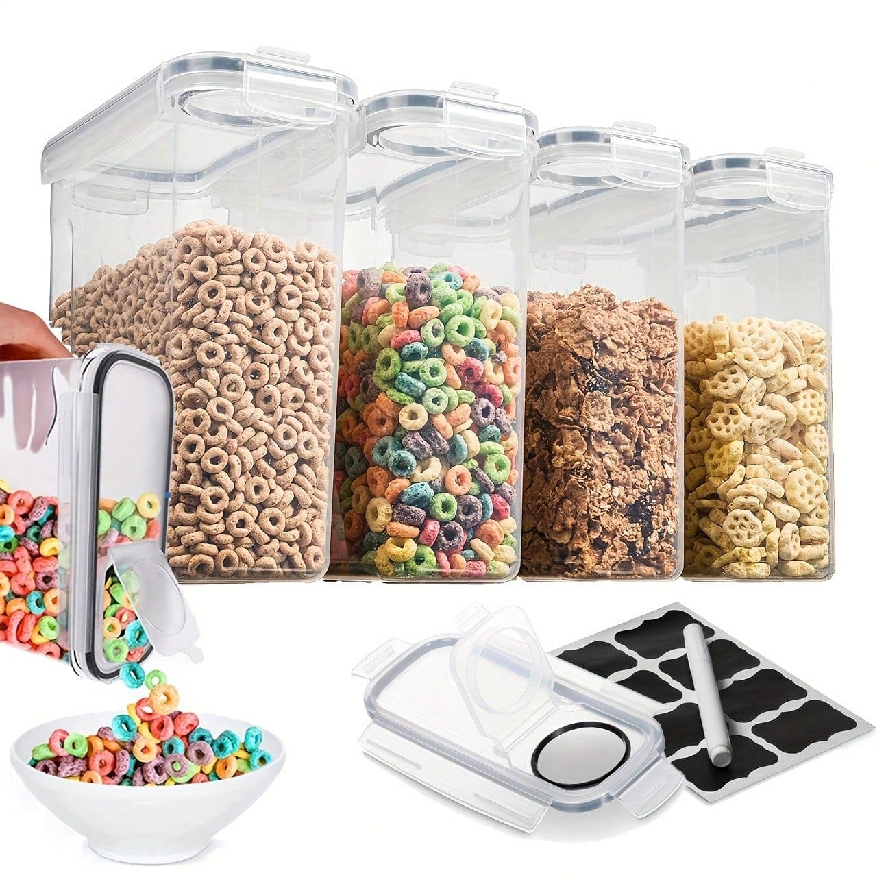 Airtight Food Storage Containe - đánh giá và giá Food Storage Labels