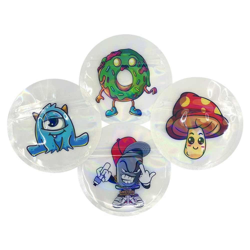 1g 2g Circle Cartoon Mylar Bag - đánh giá và giá Food Storage In Mylar Bags