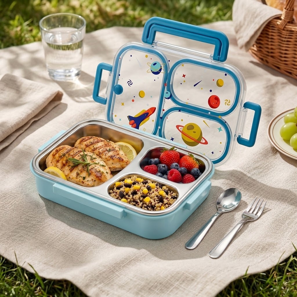 900ML Cute 304 Stainless Steel - đánh giá và giá Food Storage Safe