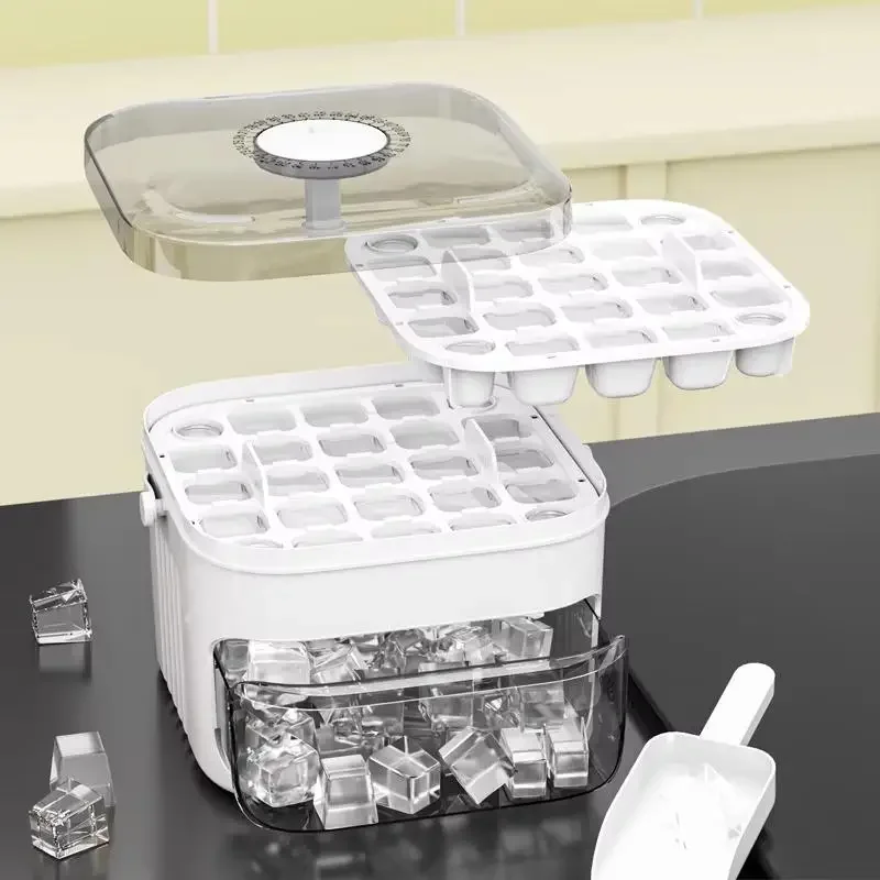 Cube Ice Maker with Easy Press - đánh giá và giá Food Storage Large