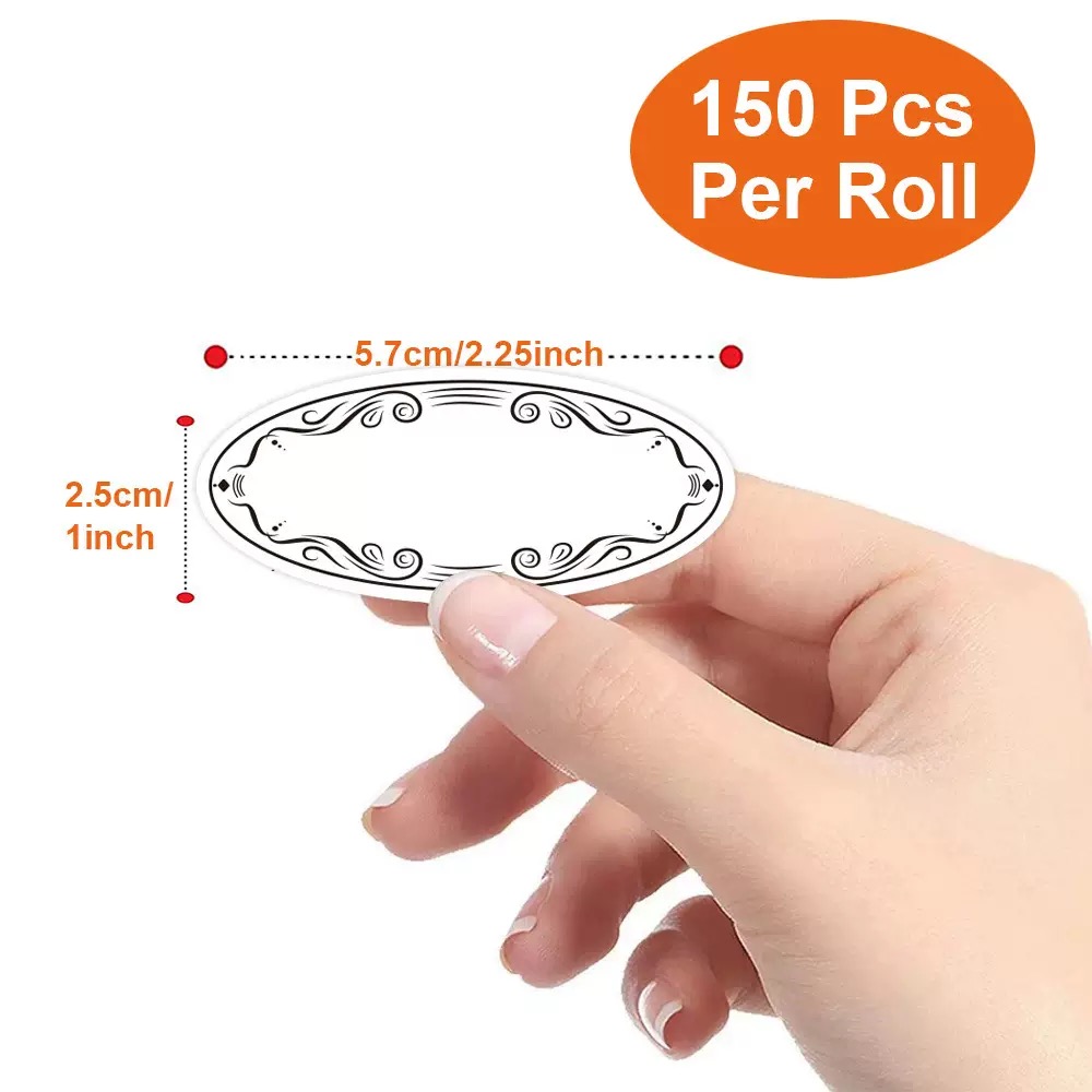 150Pcs Oval Canning Labels Bla - đánh giá và giá Food Storage Jar Labels