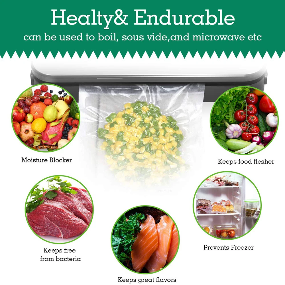Sous Vide Roll Bags for Vacuum - đánh giá và giá Food Storage Vacuum Seal Bags