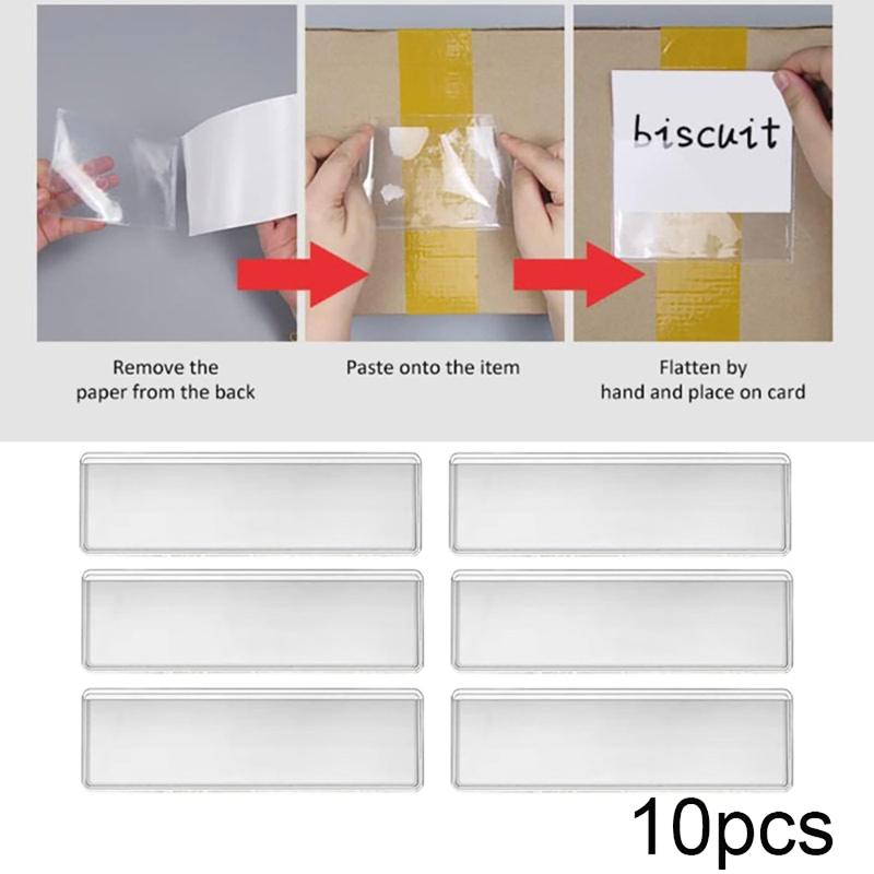 10Pcs Transparent PVC Adhesive - đánh giá và giá Food Storage Jar Labels